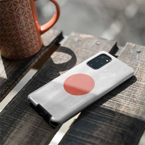 Japanese Flag Distressed Galaxy S20 Plus Pro Case